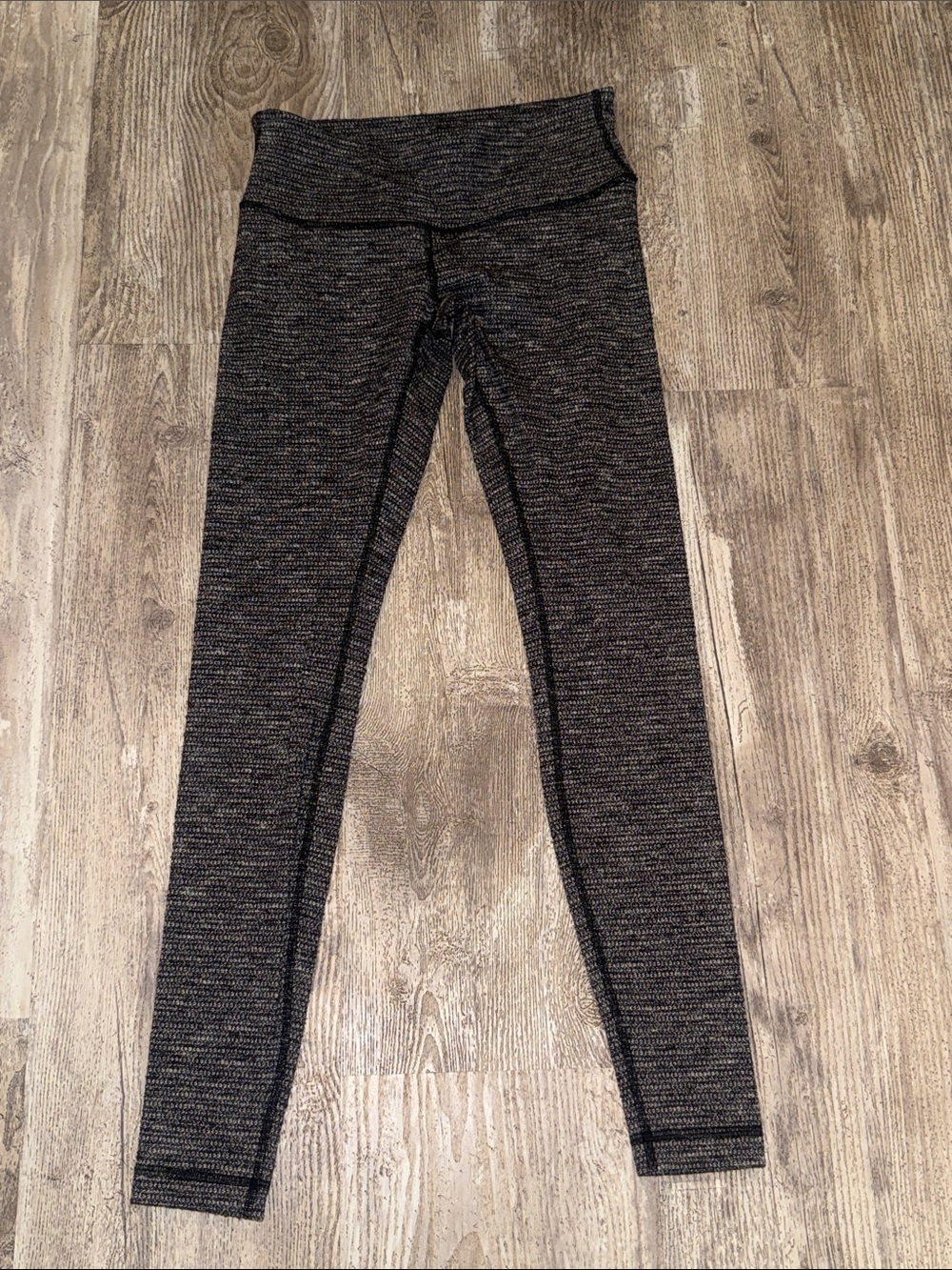 lululemon athletica Black Heathered High-Rise Leggings